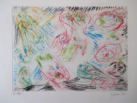 Etching Jorn - La sortie joyeuse