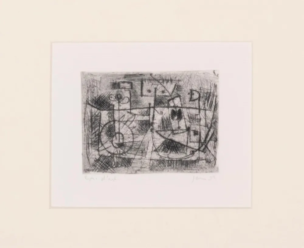 Engraving Jorn - La Tete Carrée