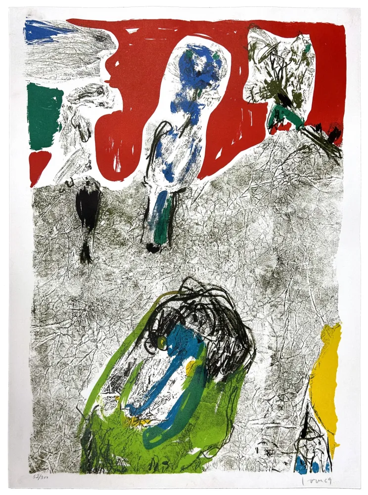 Lithograph Jorn - La vallée de Charme