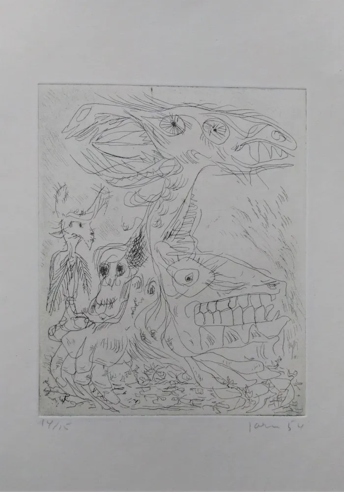 Drypoint Jorn - Le Droit de L´Aigle