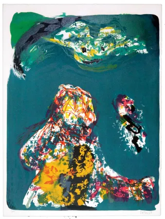 Lithograph Jorn - Liberté surveillée