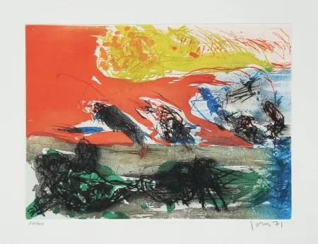 Etching And Aquatint Jorn - Miel de lune