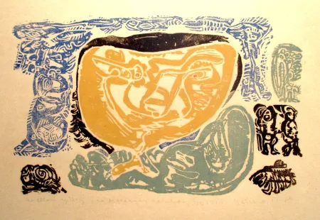 Linocut Jorn - Ohne Titel/No title