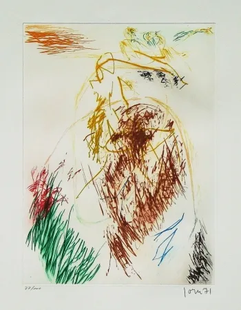 Etching And Aquatint Jorn - Pensées en l'air