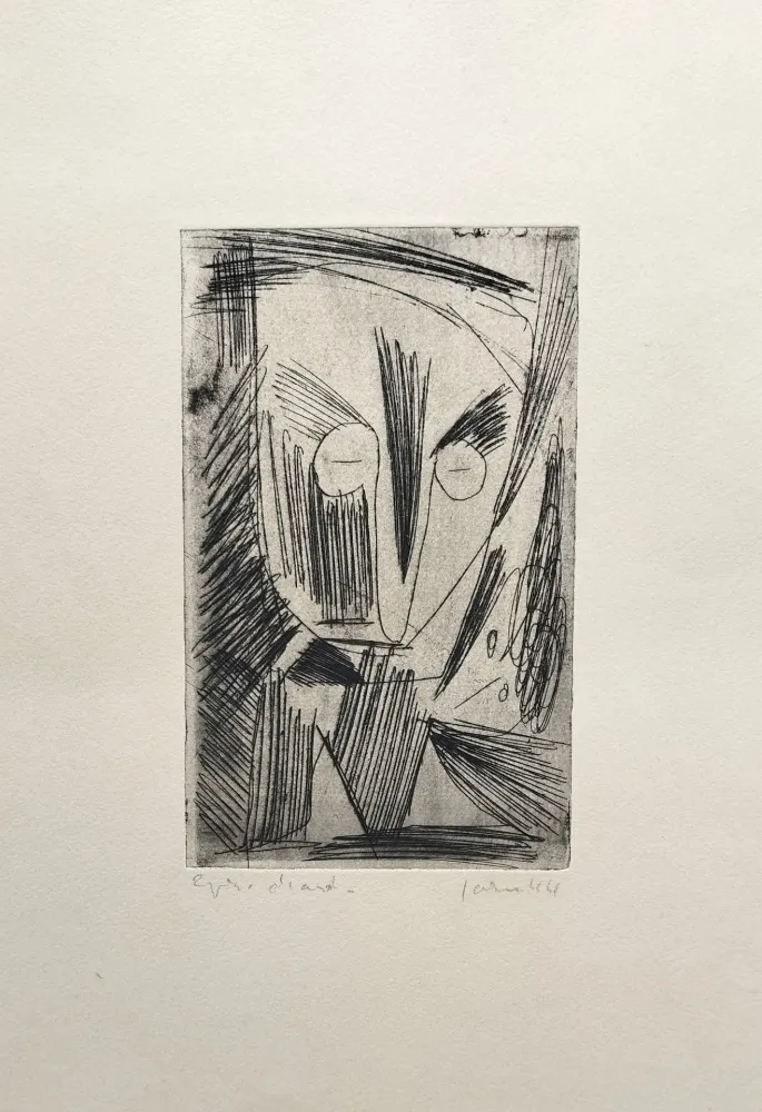 Etching And Aquatint Jorn - Pression Soutenue