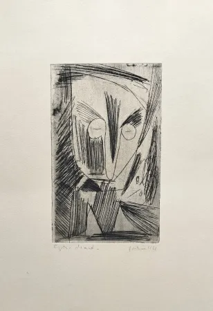 Etching And Aquatint Jorn - Pression Soutenue