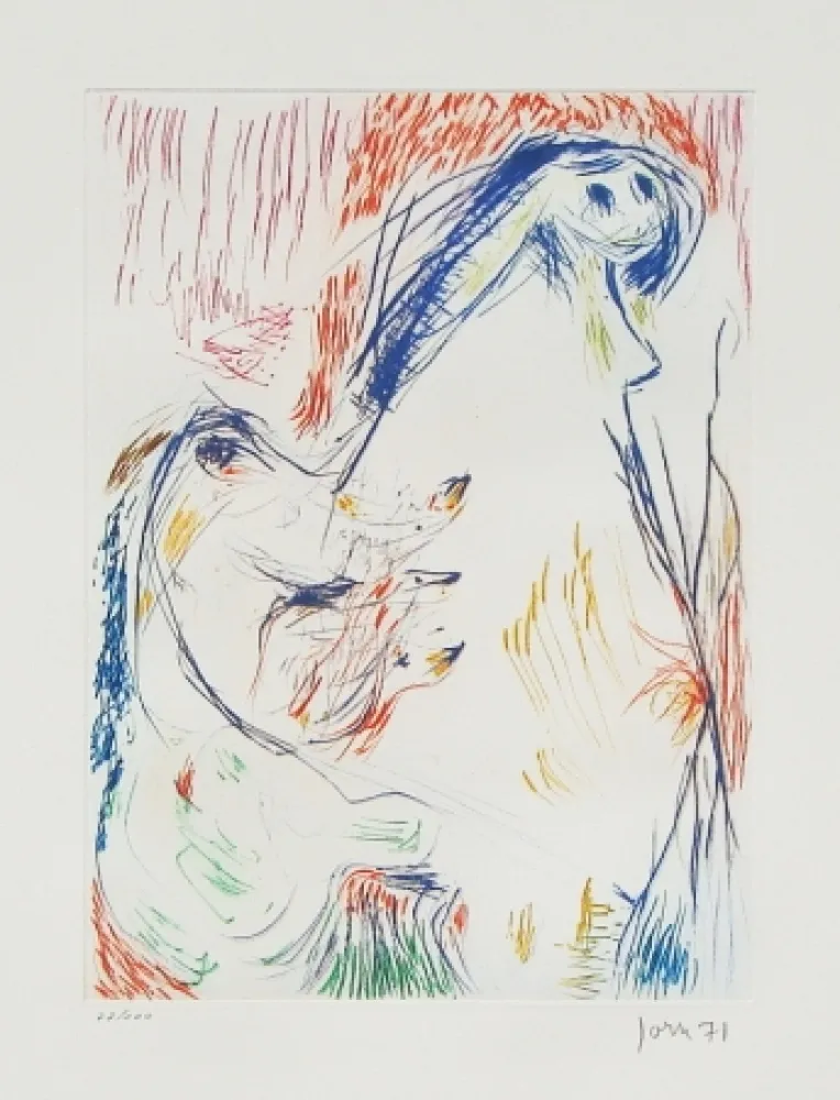 Etching And Aquatint Jorn - Proposition enceinte