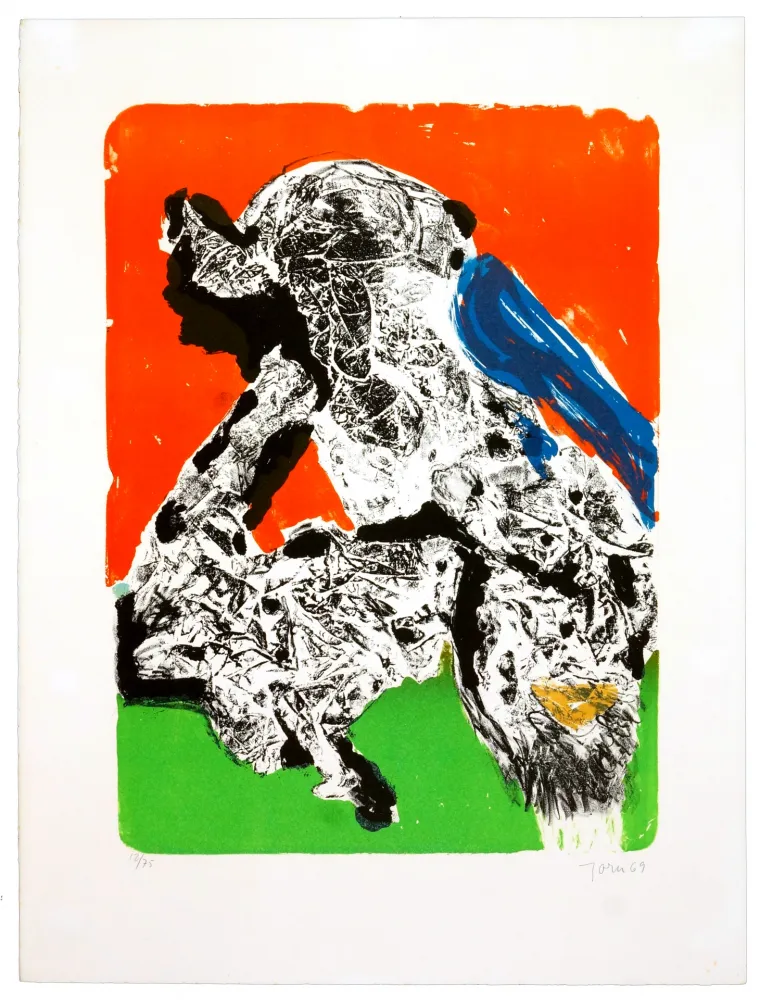 Lithograph Jorn - Provocation ratée