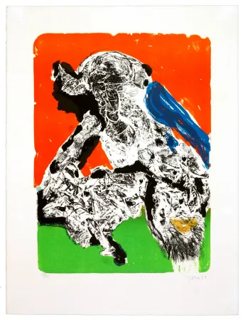 Lithograph Jorn - Provocation ratée