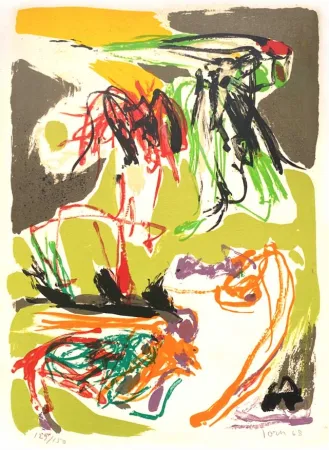 Lithograph Jorn - Stabisme Pastoral