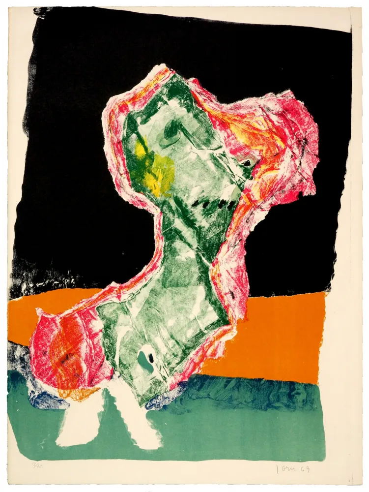 Lithograph Jorn - Sur le Pont d'Or