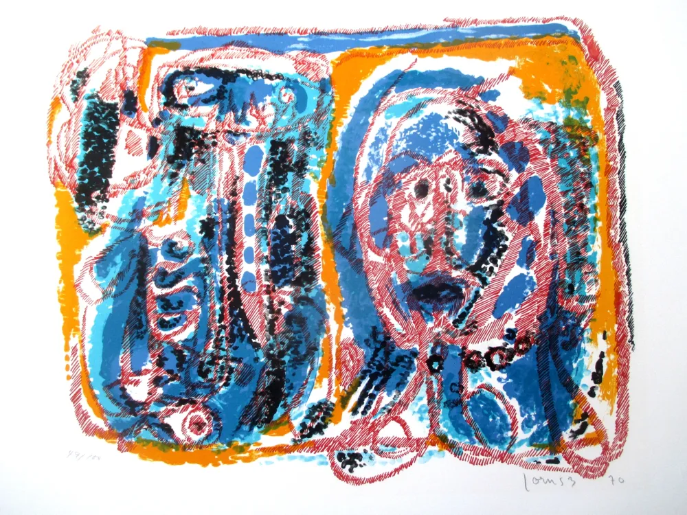 Lithograph Jorn - Tendresse Ratée