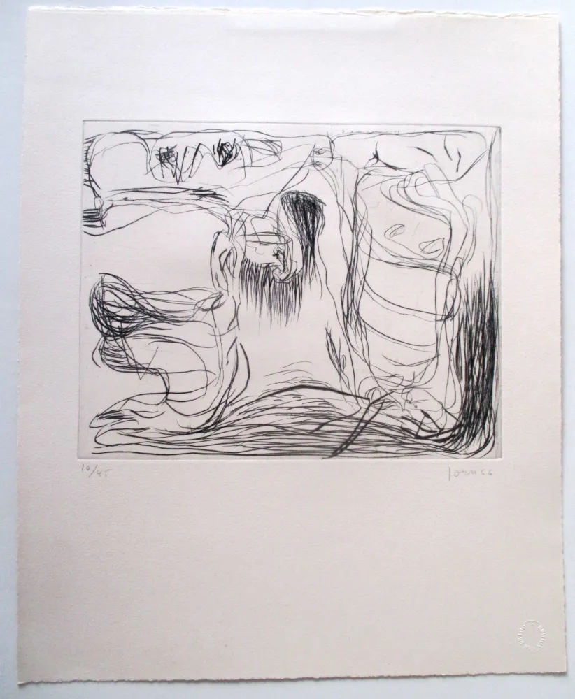 Etching Jorn - Tourbillon détourné