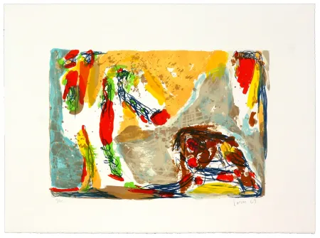 Lithograph Jorn - Trop tôt