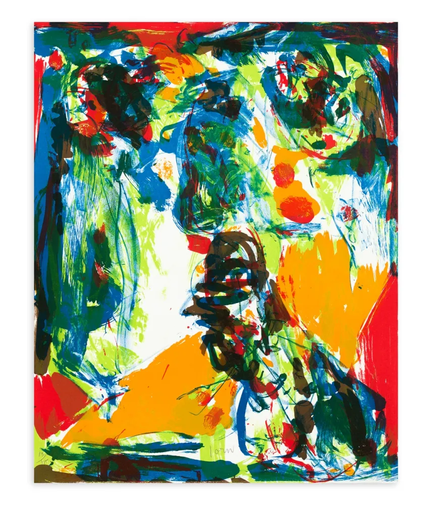 Lithograph Jorn - Untitled 