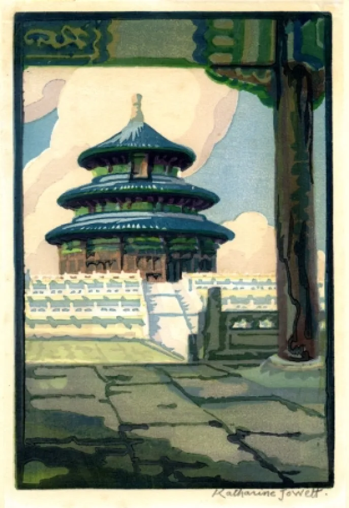 Woodcut Jowett  - Temple of Heaven