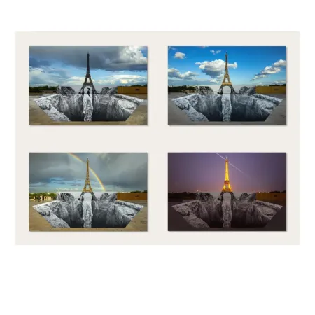 Numeric Print Jr - 4 Trompe l'oeil, Les Falaises du Trocadéro,