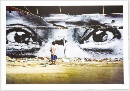 Lithograph Jr - Action in Phnom Penh, Peng Panh, Cambodia