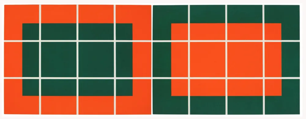 Woodcut Judd - Untitled; two prints (Schellmann 263-264)