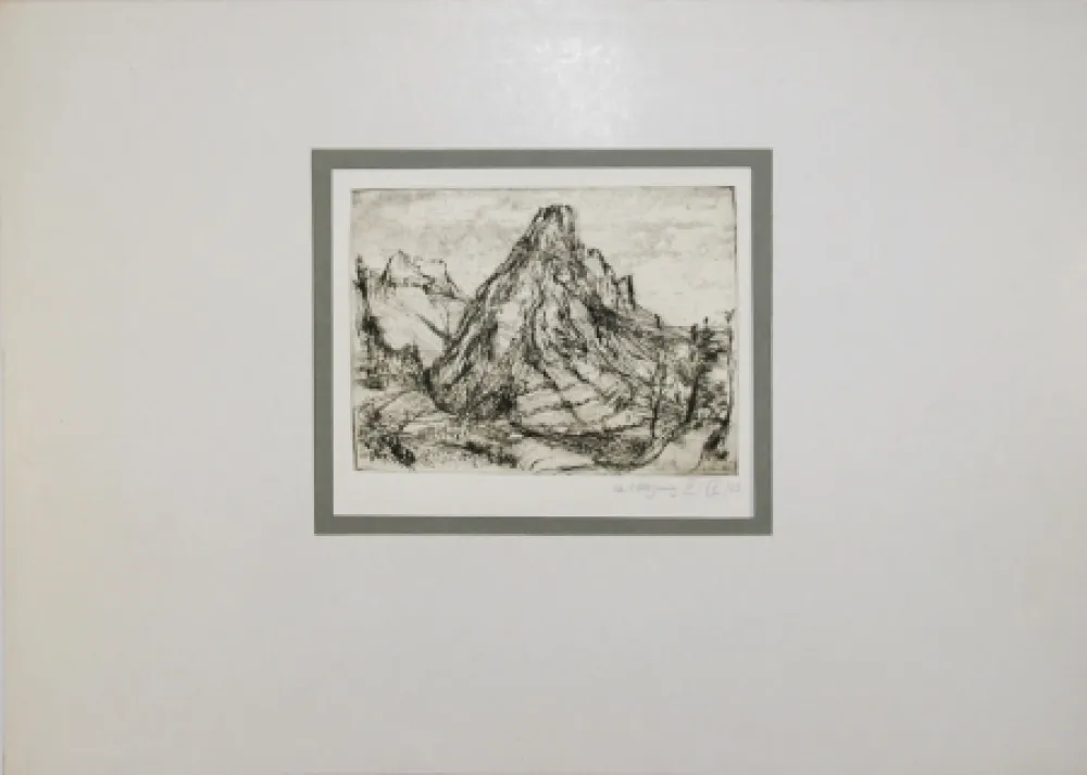 Drypoint Jung - Dentelles de Montmirail