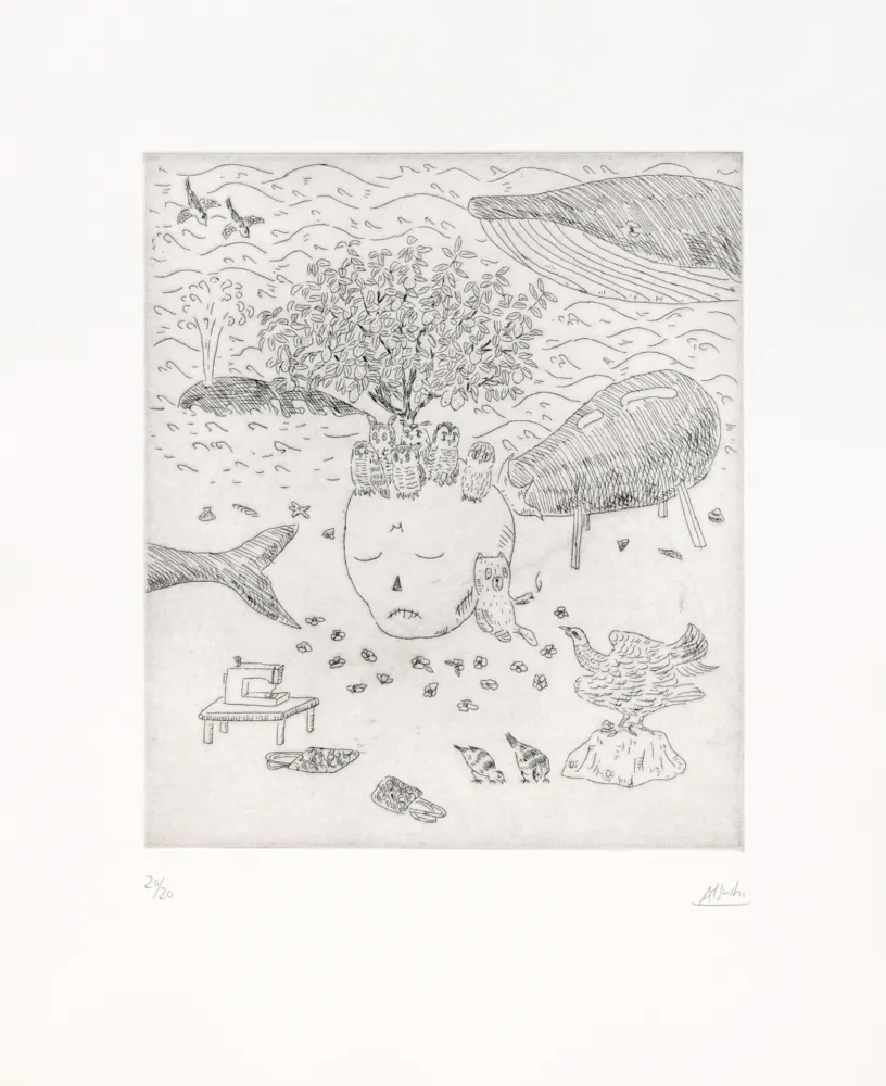 Etching Kaga - Lemon tree
