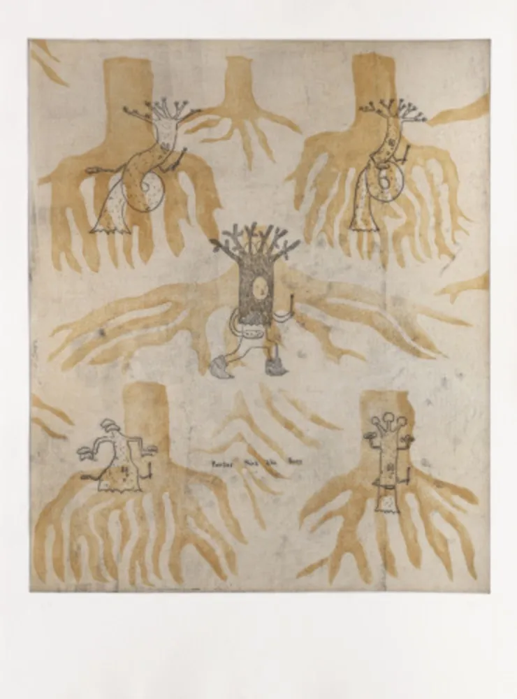 Etching Kaga - Painters think like trees