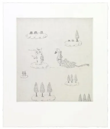 Etching Kaga - This way cat leads Robert