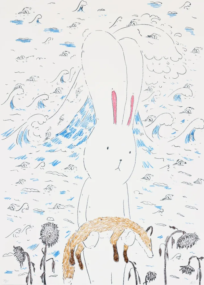 Lithograph Kaga - Usacchi 2