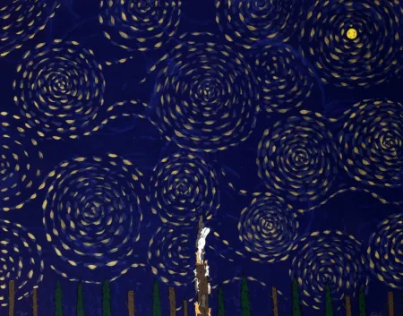 Lithograph Kaga - Usacchi - FULL MOON