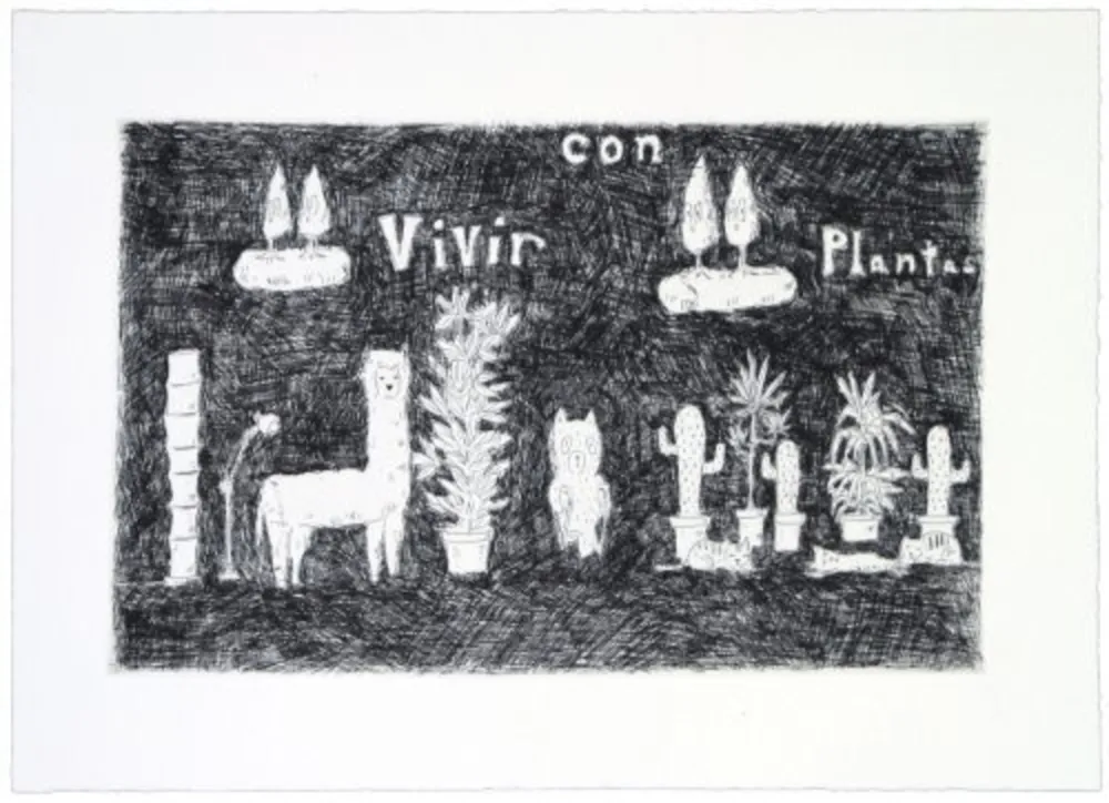 Etching Kaga - Vivir con plantas