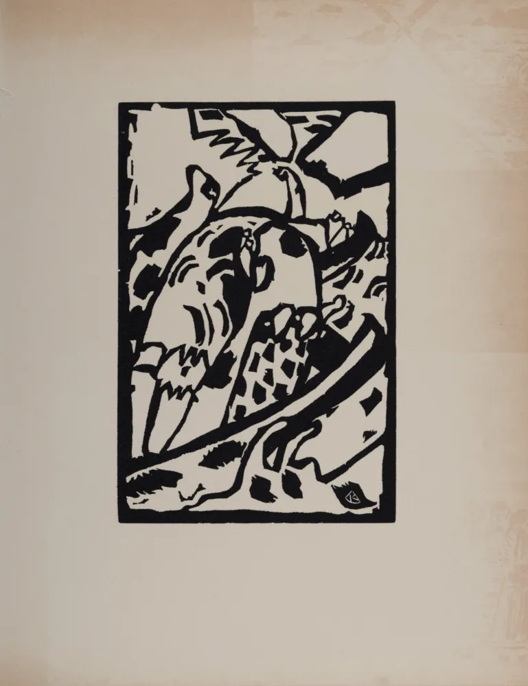 Woodcut Kandinsky (After) - Improvisation 7, Klänge, 1974