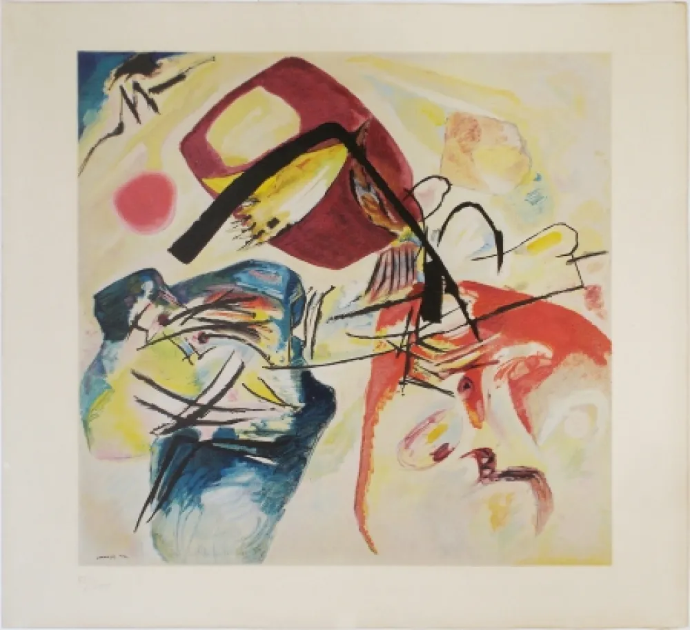 Lithograph Kandinsky - Arc Noir