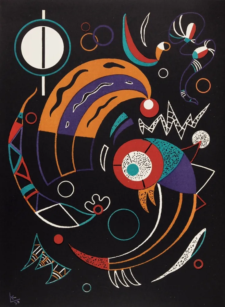 Lithograph Kandinsky - Comètes