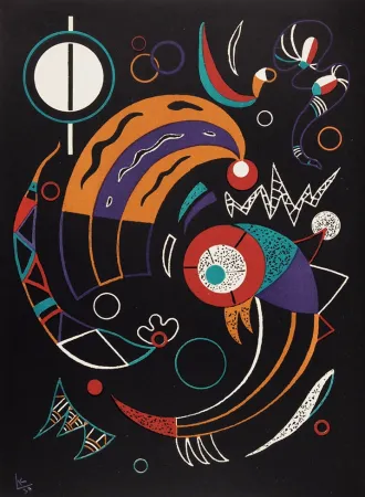 Lithograph Kandinsky - Comètes