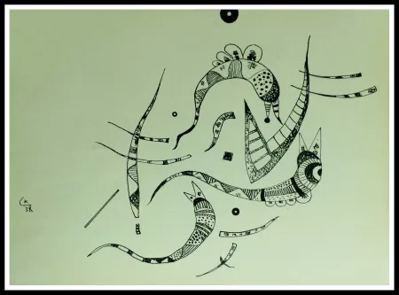 Lithograph Kandinsky - COMPOSITION 
