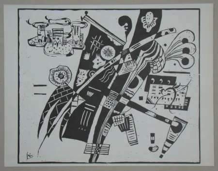 Woodcut Kandinsky - Composition from 1935