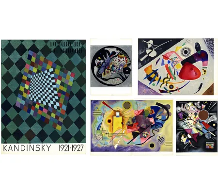 Illustrated Book Kandinsky - DERRIÈRE LE MIROIR N° 118. KANDINSKY 1921-1927 avec 5 lithographies en couleurs (1960)