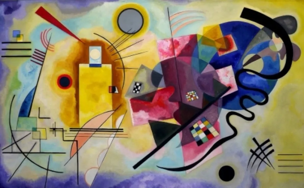 Lithograph Kandinsky - Jaune bleu rouge
