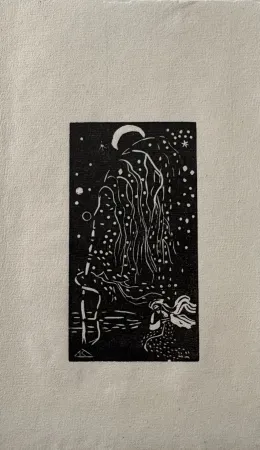 Woodcut Kandinsky - Sterne (Stars)
