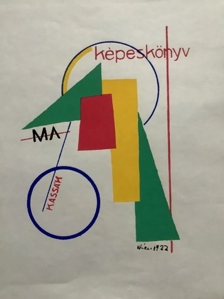 Screenprint Kassak - Képeskönyv (