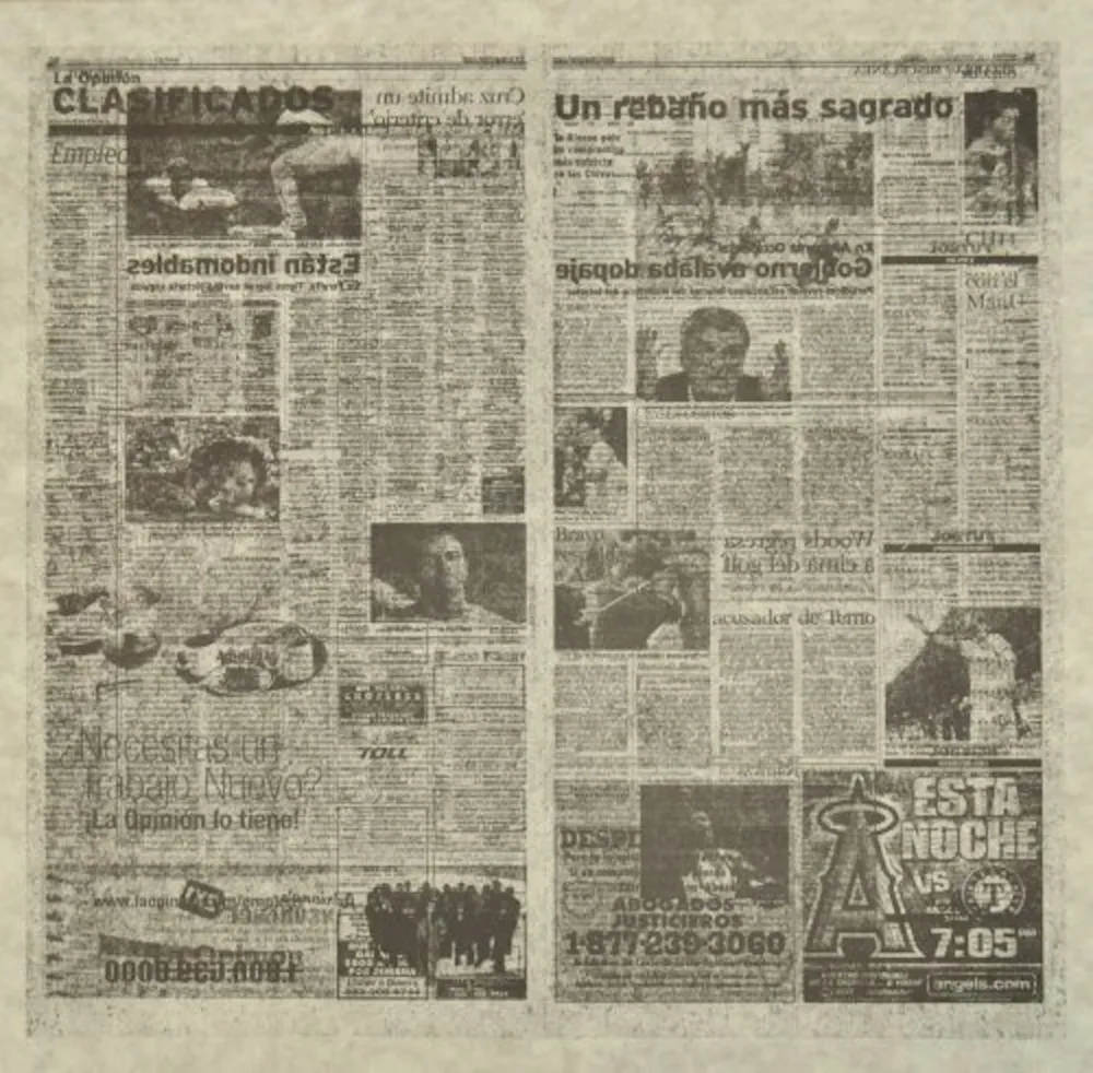 Lithograph Kassay - Untitled 2/8 (La Opinión)