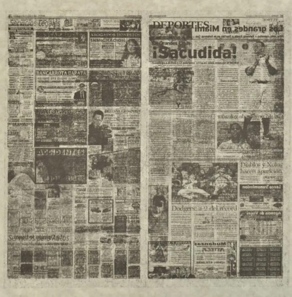 Lithograph Kassay - Untitled 3/8 (La Opinión)