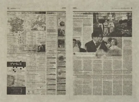 Lithograph Kassay - Untitled 5/7 (Le Monde)