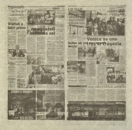 Lithograph Kassay - Untitled 5/8 (La Opinión)