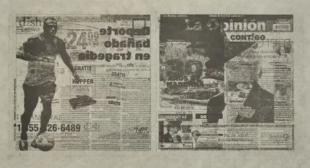 Lithograph Kassay - Untitled 6/8 (La Opinión)