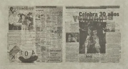 Lithograph Kassay - Untitled 7/8 (La Opinión)