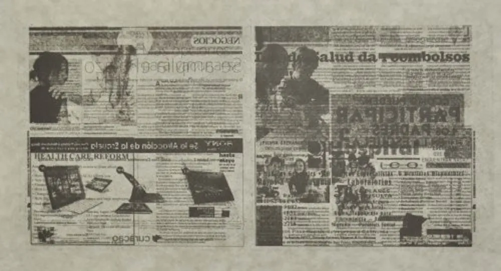 Lithograph Kassay - Untitled 8/8 (La Opinión)