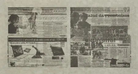 Lithograph Kassay - Untitled 8/8 (La Opinión)