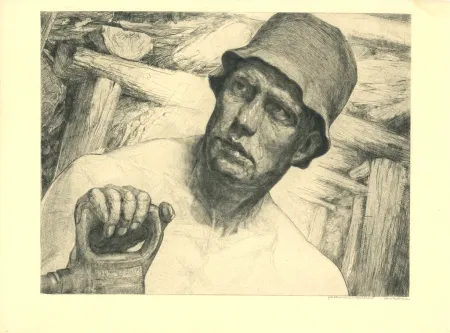 Etching Kätelhön - Arbeiter / Worker