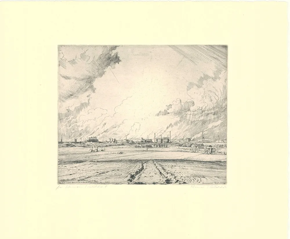 Etching Kätelhön - Blick von Mechtenberg